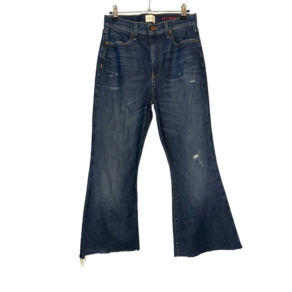 Alice + Olivia You Look Beautiful Cropped Bell Jeans in Born To Run 28